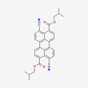 DIISOBUTYL DICYANOPERYLENEDICARBOXYLATE Molecular structure