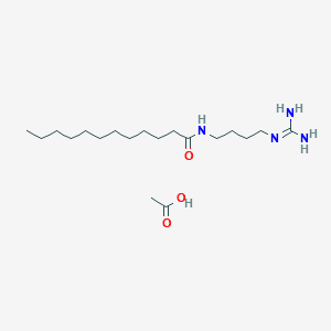 LAURAMIDOBUTYL GUANIDINE ACETATE Molecular structure