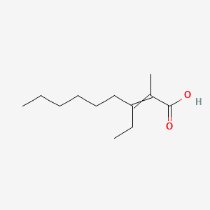 3-ETHYL-2-METHYLNON-2-ENOIC ACID Molecular structure