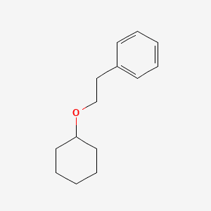 Benzene, [2-(cyclohexyloxy)ethyl]- 분자 구조