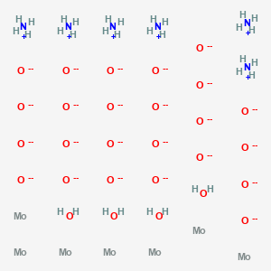 Molybdate, hexaammonium, tetrahydrate 분자 구조