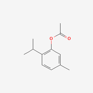 Phenol, 5-methyl-2-(1-methylethyl)-, acetate 분자 구조