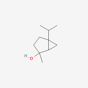 Bicyclo[3.1.0]hexan-2-ol, 2-methyl-5-(1-methylethyl)- 분자 구조