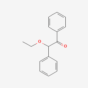 Ethanone, 2-ethoxy-1,2-diphenyl- 분자 구조