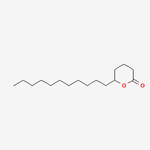 2H-Pyran-2-one, tetrahydro-6-undecyl- 분자 구조