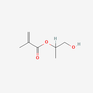 2-Propenoic acid, 2-methyl-, 2-hydroxy-1-methylethyl ester 분자 구조