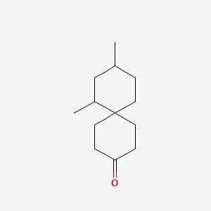 Spiro[5.5]undecan-3-one, 7,9-dimethyl- 분자 구조