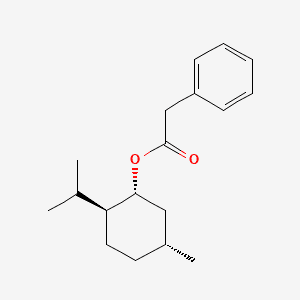 Benzeneacetic acid, 5-methyl-2-(1-methylethyl)cyclohexyl ester, [1R-(1.alpha.,2.beta.,5.alpha.)]- 분자 구조