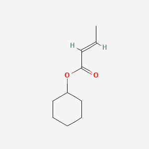 Crotonic acid, cyclohexyl ester, (E)- 분자 구조