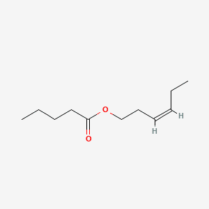 Pentanoic acid, 3-hexenyl ester, (Z)- 분자 구조