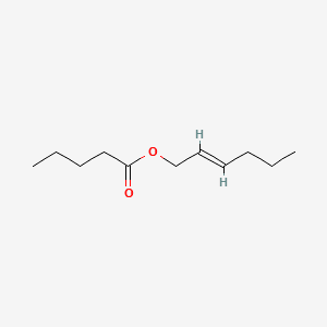Pentanoic acid, 2-hexenyl ester, (E)- 분자 구조
