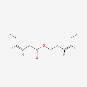 3-Hexenoic acid, 3-hexenyl ester, (Z,Z)- 분자 구조