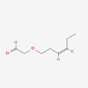 Acetaldehyde, (3-hexenyloxy)-, (Z)- 분자 구조