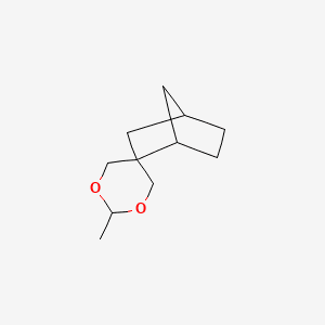 Spiro[bicyclo[2.2.1]heptane-2,5'-(1,3)-dioxane], 2'-methyl- 분자 구조