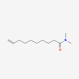 9-Decenamide, N,N-dimethyl- 분자 구조