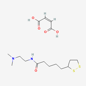 THIOCTAMIDOETHYL DIMETHYLAMINE MALEATE Molecular structure