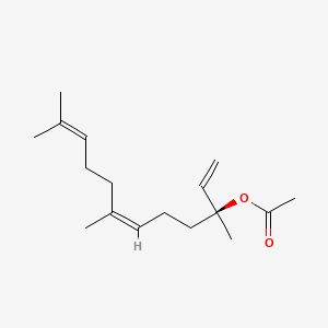 1,6,10-Dodecatrien-3-ol, 3,7,11-trimethyl-, acetate, [S-(Z)]- 분자 구조