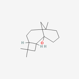 Tricyclo[6.3.1.02,5]dodecan-1-ol, 4,4,8-trimethyl-, [1R-(1.alpha.,2.alpha.,5.beta.,8.beta.)]- 분자 구조