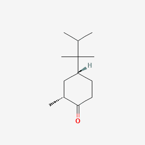 DIMETHYLISOBUTYL METHYLCYCLOHEXANONE 분자 구조
