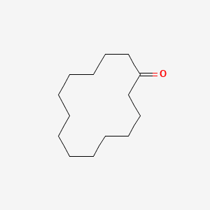 Cyclotetradecanone 분자 구조