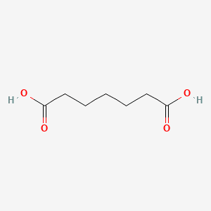Heptanedioic acid 분자 구조