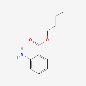 Benzoic acid, 2-amino-, butyl ester 분자 구조