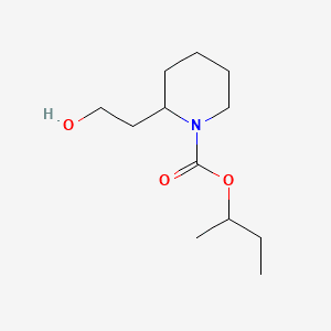 HYDROXYETHYL ISOBUTYL PIPERIDINE CARBOXYLATE Molecular structure