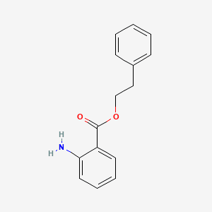 Benzoic acid, 2-amino-, 2-phenylethyl ester 분자 구조