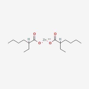 Hexanoic acid, 2-ethyl-, zinc salt 분자 구조