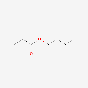 Propanoic acid, butyl ester 분자 구조