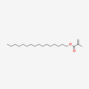 2-Propenoic acid, 2-methyl-, hexadecyl ester 분자 구조