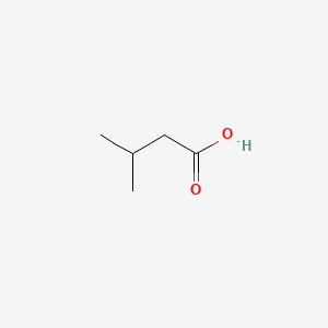 Butanoic acid, 3-methyl- 분자 구조