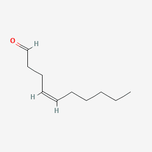 4-Decenal, (Z)- 분자 구조