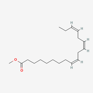 9,12,15-Octadecatrienoic acid, methyl ester, (Z,Z,Z)- 분자 구조