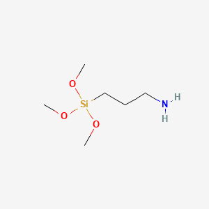 1-Propanamine, 3-(trimethoxysilyl)- 분자 구조