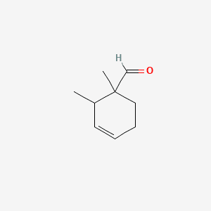 3-Cyclohexene-1-carboxaldehyde, dimethyl- 분자 구조