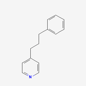 Pyridine, 4-(3-phenylpropyl)- 분자 구조