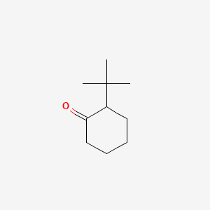 Cyclohexanone, 2-(1,1-dimethylethyl)- 분자 구조