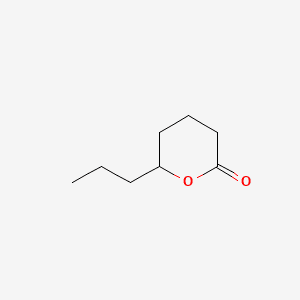 2H-Pyran-2-one, tetrahydro-6-propyl- 분자 구조
