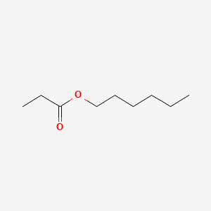 Propanoic acid, hexyl ester 분자 구조