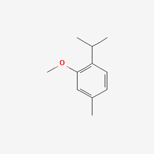 Benzene, 2-methoxy-4-methyl-1-(1-methylethyl)- 분자 구조