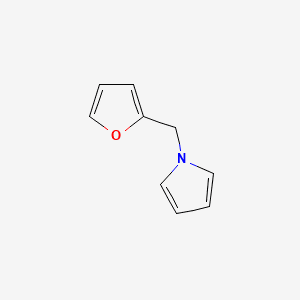 1H-Pyrrole, 1-(2-furanylmethyl)- 분자 구조