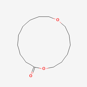 1,8-Dioxacycloheptadecan-9-one 분자 구조