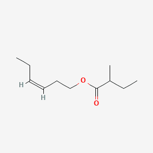 Butanoic acid, 2-methyl-, 3-hexenyl ester, (Z)- 분자 구조