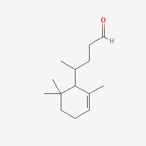 Cyclohexenebutanal, .alpha.,2,2,6-tetramethyl- 분자 구조