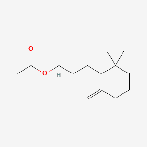 TRIMETHYL-6-METHYLENECYCLOHEXYLPROPYL ACETATE 분자 구조
