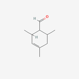 3-Cyclohexene-1-carboxaldehyde, 2,4,6-trimethyl- 분자 구조