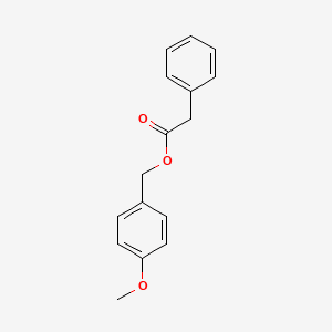 P-ANISYL PHENYLACETATE 분자 구조