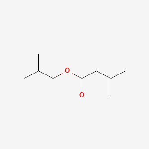 Butanoic acid, 3-methyl-, 2-methylpropyl ester 분자 구조