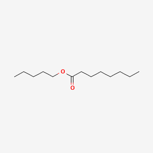 Octanoic acid, pentyl ester 분자 구조